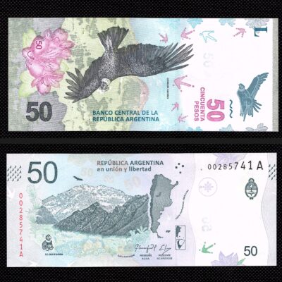Cédula de 50 Pesos da Argentina FE