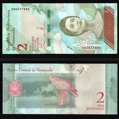 Cédula da Venezuela de 2 Bolívares FE