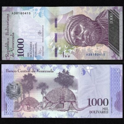 Cédula da Venezuela de 1000 Bolívares FE