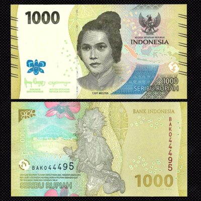 Cédula da Indonésia 1000 Rupia FE