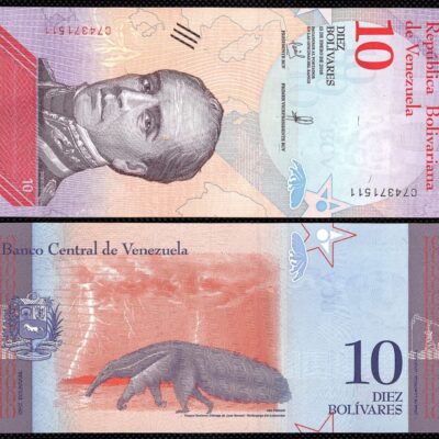 cédula da Venezuela de 10 Bolívares FE