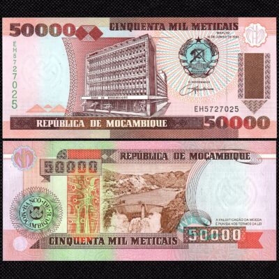 Cédula de Moçambique 50000 Meticais FE