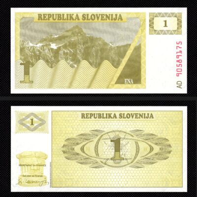 Cédula de 1 Tolar da Eslovênia FE