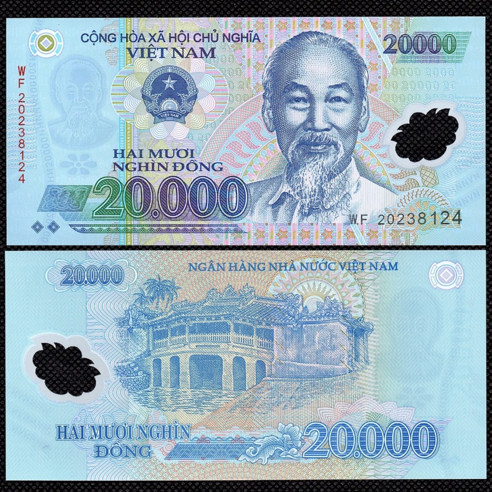 Cédula do Vietnam 20000 Dong de Polímero FE