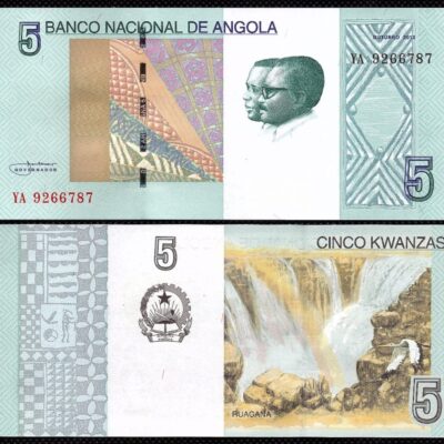 Cédula da Angola 5 Kwanzas FE