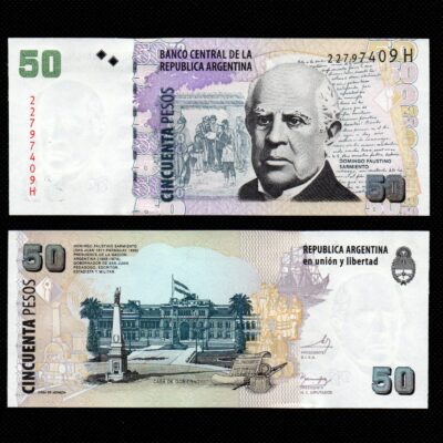 Cédula da Argentina 50 Pesos FE