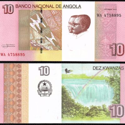 Cédula da Angola 10 Kwanzas FE