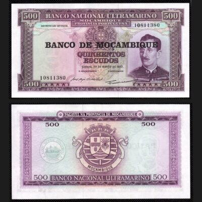 Cédula de Moçambique 500 Escudos FE