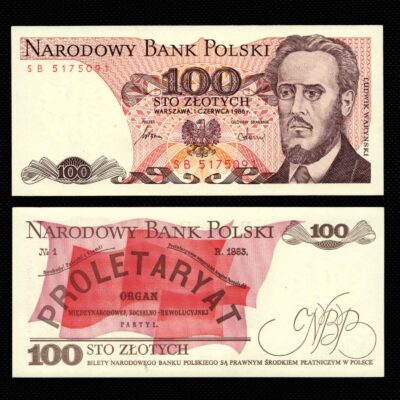 Cédula da Polônia 1000 Zlotych 1986 FE
