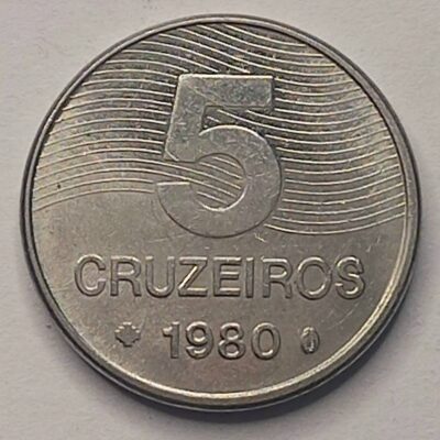 Moeda de 5 Cruzeiros 1980