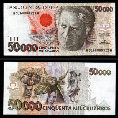 Cédula C226 50000 Cruzeiros 1992 FE