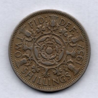 Moeda do Reino Unido de 2 Shillings MBC