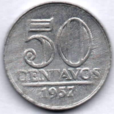 Moeda de 50 Centavos 1957 MBC