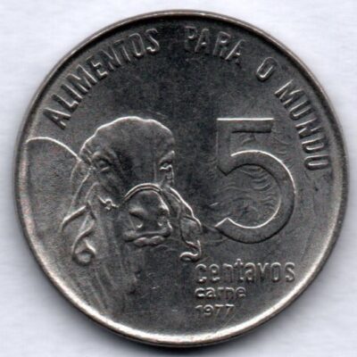 Moeda de 5 centavos FAO 1977 SOB