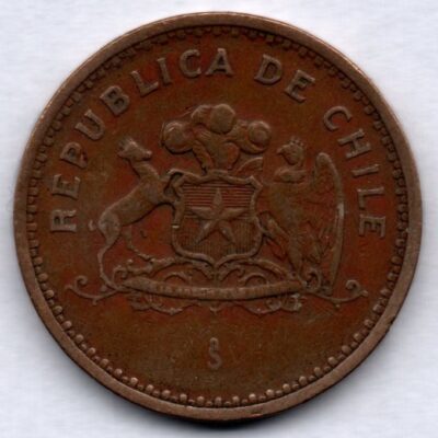 Moeda do Chile de 100 Pesos MBC