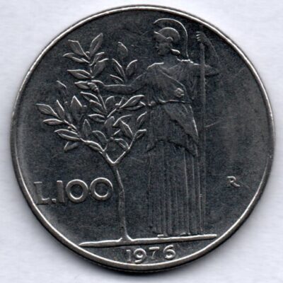 Moeda da Itália de 100 Liras MBC