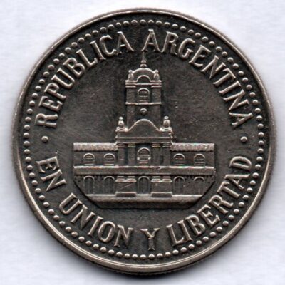 Moeda da Argentina de 25 Centavos MBC