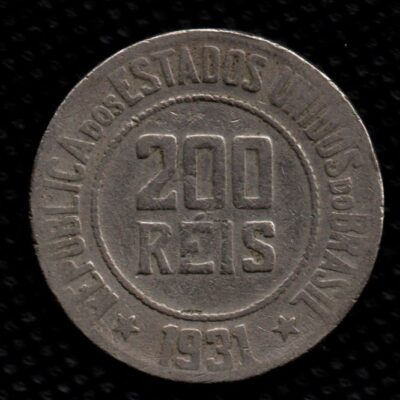 Moeda de 200 Reis 1931 MBC