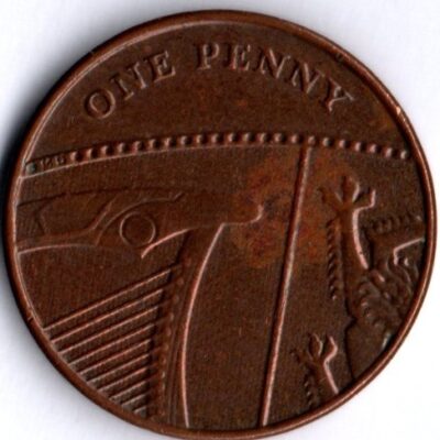 Moeda do Reino Unido de 1 penny 2016 MBC
