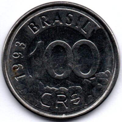 Moeda de 100 Cruzeiros Reais de 1993 MBC