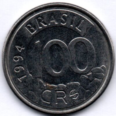 Moeda de 100 Cruzeiros Reais de 1994 MBC