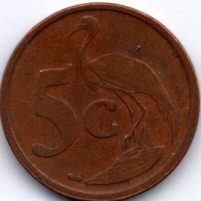 Moeda da África do Sul de 5 centavos MBC