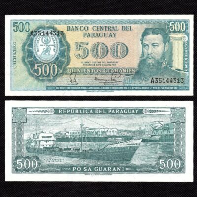 Cédula do Paraguai de 500 Guaranis FE
