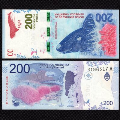 Cédula da Argentina de 200 Pesos FE