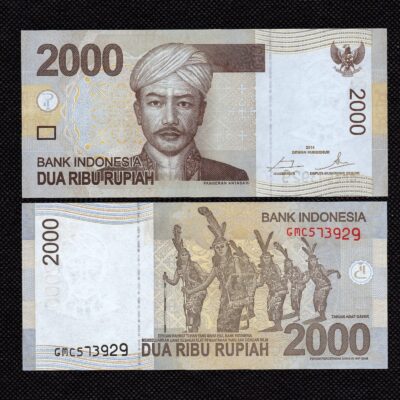 Cédula da Indonésia de 2000 Rúpias FE