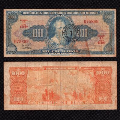 Cédula C 121 de 1 Cruzeiro Novo 1967 BC