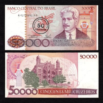 Cédula C 178 de 50 Cruzados 1986 SOB