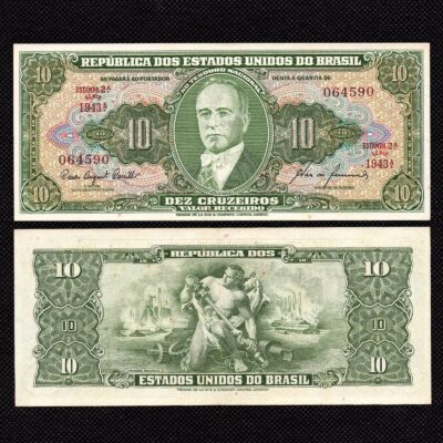 Cédula C 081 10 Cruzeiros 1960 SOB