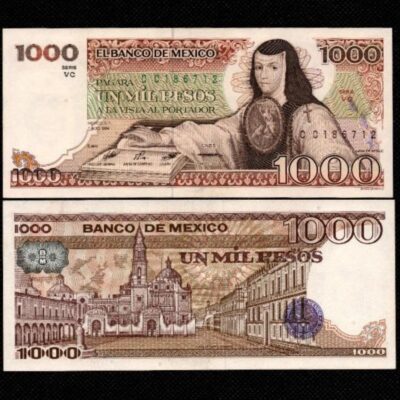 Cédula de cuba de 1000 Pesos FE