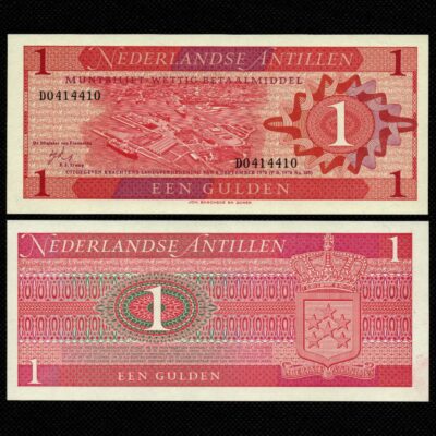 Cédula da holanda de 1 Gulden FE