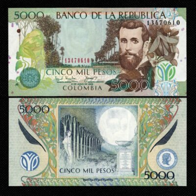 Cédula da Colombia de 5000 Pesos FE