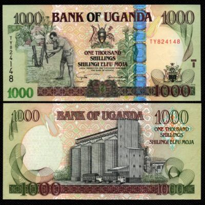 Cédula da Uganda de 1000 Shillings FE