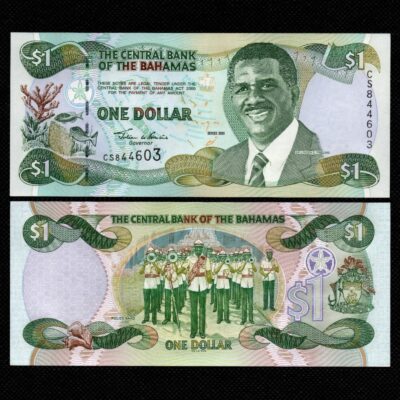 Cédula de Bahamas de 1 Dolar FE