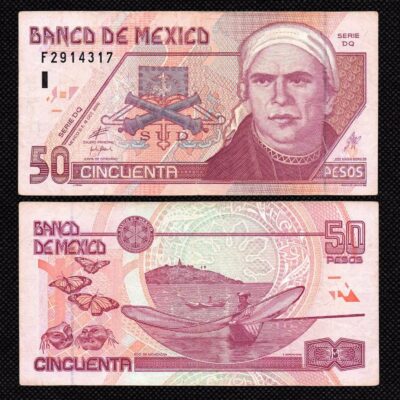 Cédula do México 50 Pesos MBC