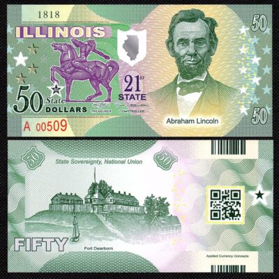 Cédula de Estados Unidos 50 State Dollars 1818 FE