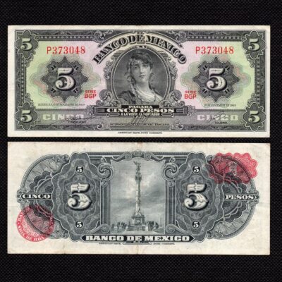 Cédula do México 5 Pesos 1969 MBC